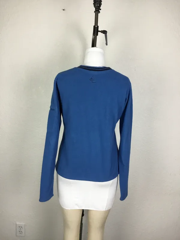 Patagonia Size M Rear Vintage Sweatshirt Women's Blue Fleece Soft Sweater Warm - Image 6