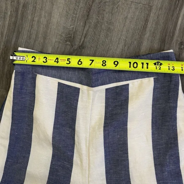 Madewell Huston Pants Capri Crop Women's Small Linen Pull On Crop Wide Leg Beach - Image 6