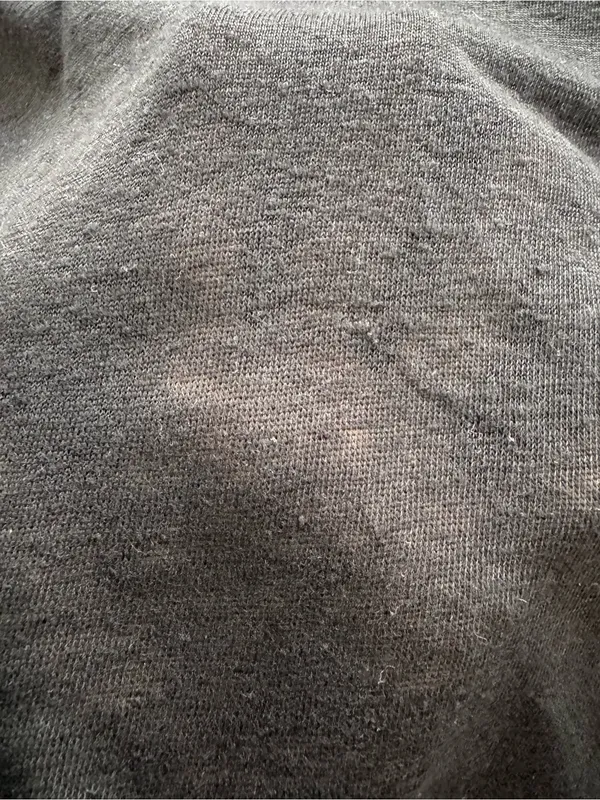 Banana Republic Black 100% linen Short-Sleeve V-Neck Knit t-shirt, size XS - Image 7