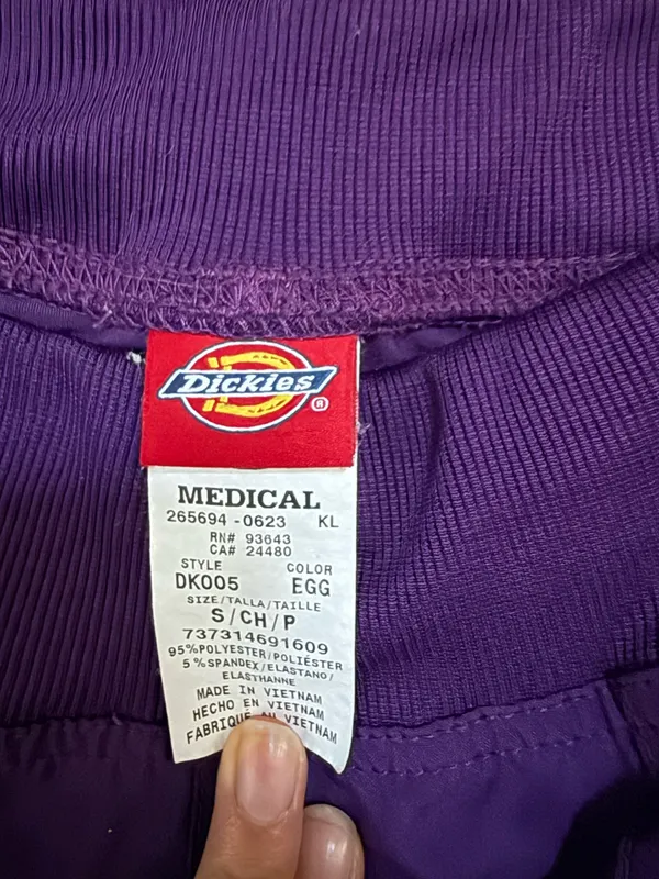 Dickies Purple Scrub Pants - Image 2