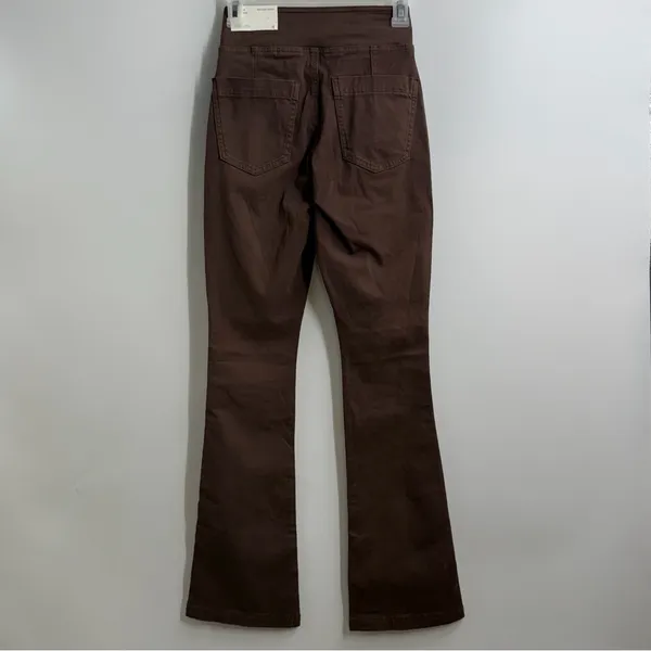American Eagle Pull On Kick Boot Pants Womens XXS Brown Next Level Stretch NWT - Image 3