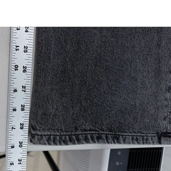 Garage Denim Gray‎ Patchwork Wide Leg Jeans Urban Street Utility Size 9 - Image 10