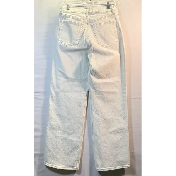 Abercrombie‎ & Fitch Jeans Women 90s Relaxed Straight High Rise Cream 29/8R - Image 2