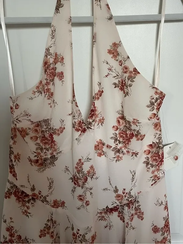 NEW Altar’d State Floral Halter Midi/Maxi Dress Size XL NWT - Image 5