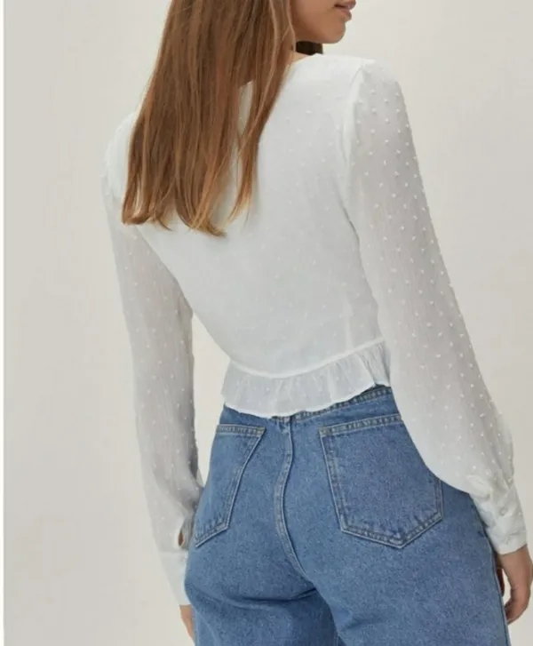 Nasty Gal Cups And Downs Square Neck Crop Top - Image 4