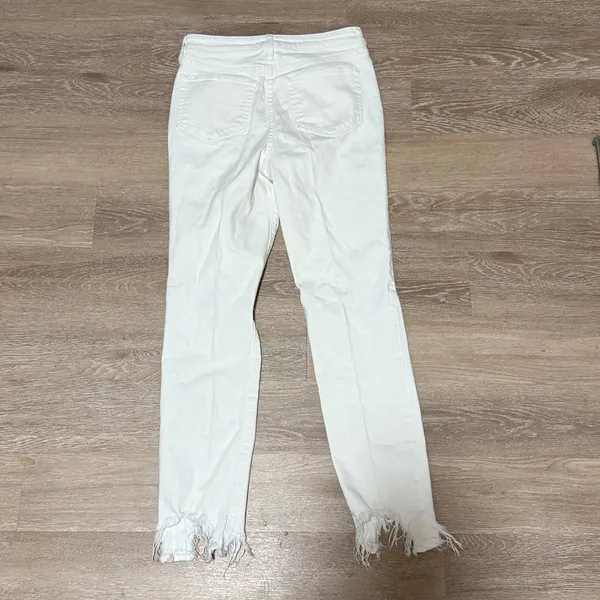 L'AGENCE High Line High Rise Skinny Jeans White Size 28 - Image 7