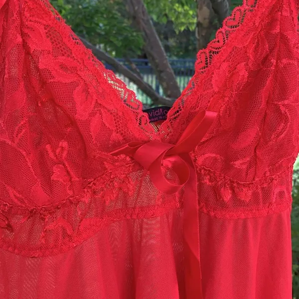 Source Unknown Red lace lingerie, M - Image 2