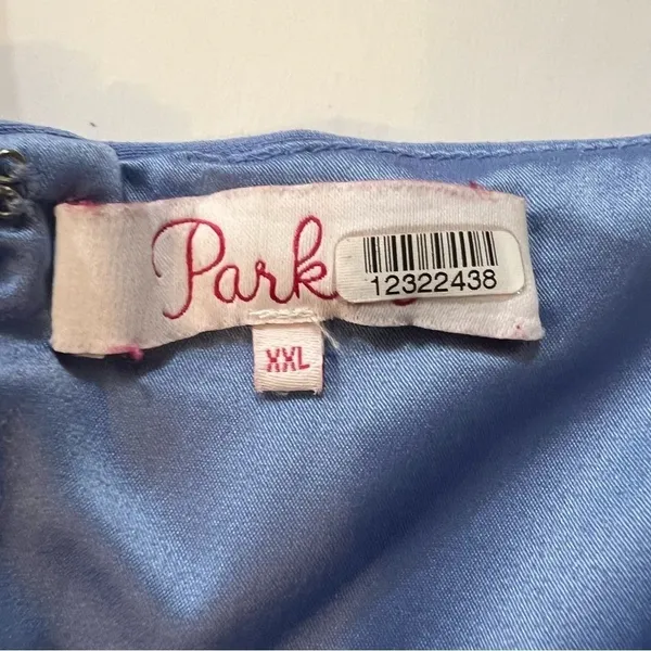 Marsha Top by Parker Blue Camisole Top Sweetheart Neckline Peplum Bustier - Image 5