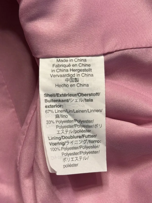 J. Crew Parke Blazer in Stretch Linen Women's 8 Vivid Fuchsia Career Preppy Chic - Image 12