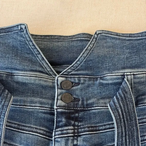 Mother The Triple Stack Insider Ankle Jeans Womens 29 Blue Chick Flick High Rise - Image 14
