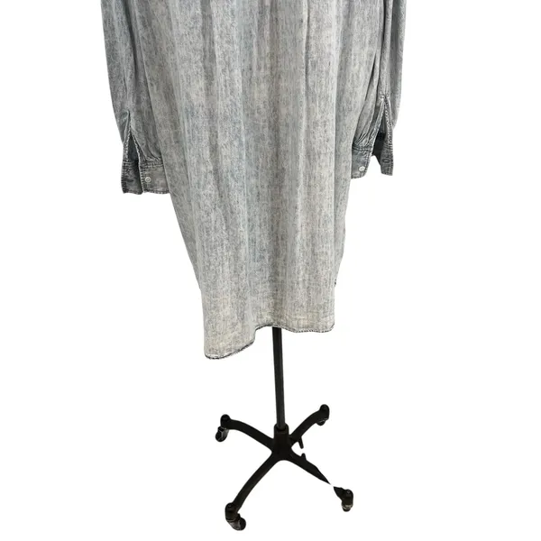Rails Adele Shirt Dress Long Sleeve Light Acid‎ Wash Denim Blue Size XXL - Image 11