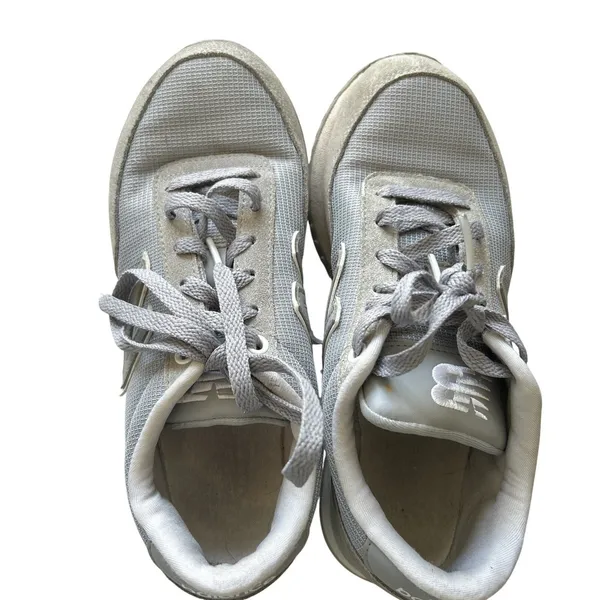 New Balance‎ 501 Women's Sneakers Size 6.5 White/Grey/Blue Running Shoes - Image 2