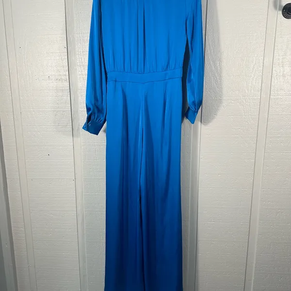 Strut and Bolt Blue Long Sleeve Pantsuit Size Small NWT - Image 9