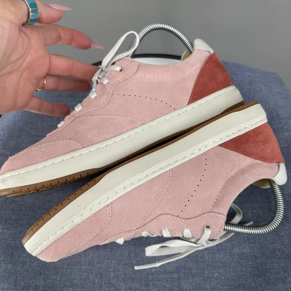 Dansko‎ Josey Sneaker Womens 40 Blush Pink Suede Lace Up Low Top Colorblock - Image 9