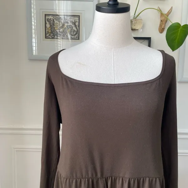 Urban Outfitters Savannah Long Sleeve Knit Romper Brown XL - Image 4