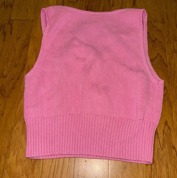 Brand New PacSun LA Hearts Knit Light Pink Crop Top Women’s Size Large - Image 7