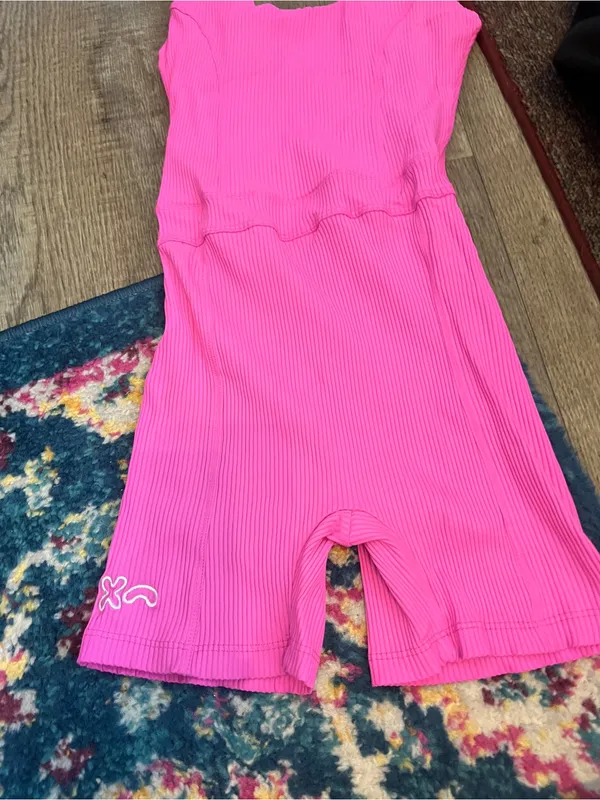Year of ours pink ribbed romper - Image 6