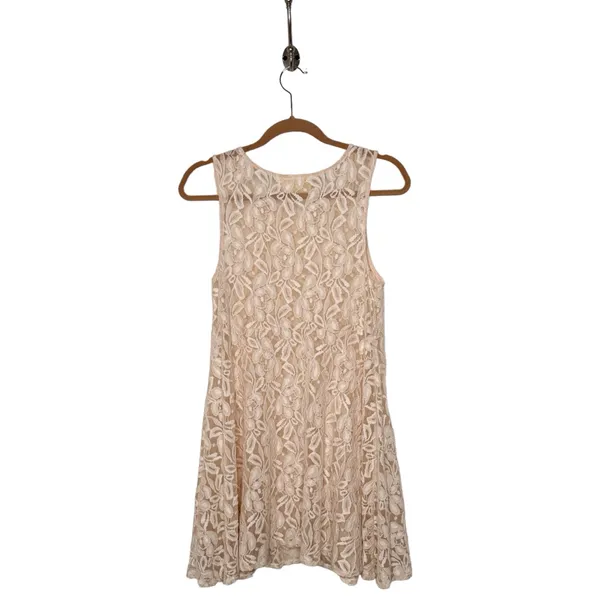 Free People Miles Of Lace Fit And Flare Dress Sz M - Image 2