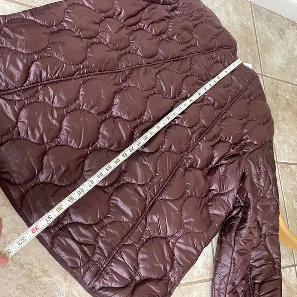 Mango MNG Anorak 012Melon Water Repellent Quilted Jacket Burgundy XXL NEW NWT - Image 16