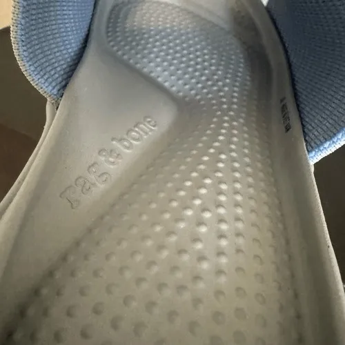 Rag & Bone Brixley Knit Slide Sandal, Gray/Blue, Size‎ 10 (Euro 40), NWT - Image 12