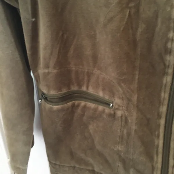 FINAL MARKDOWN Spa by Chico’s hooded velour jacket 2 large - Image 3