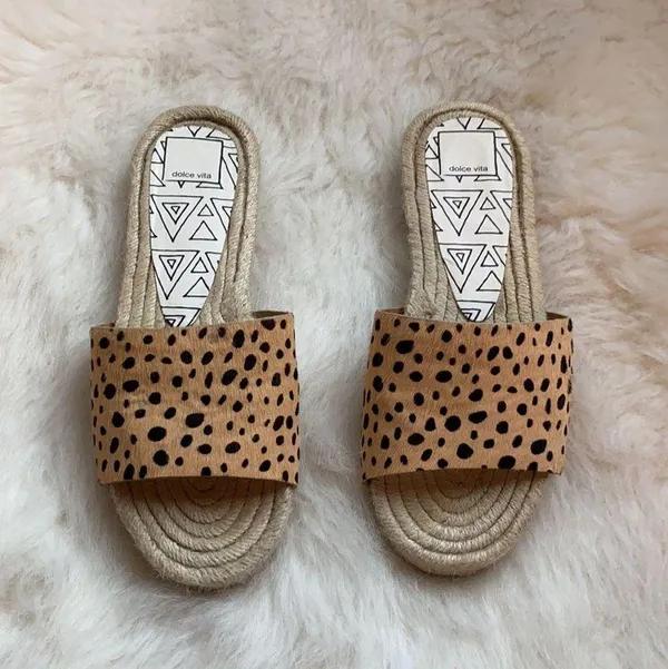 Dolce Vita Espadrille Leopard Sandals - Image 2