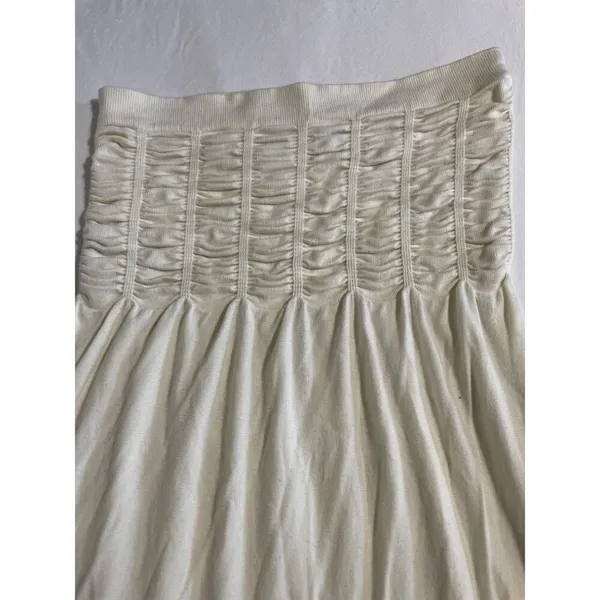 Arden B Strapless Smocked Mini Dress Women's Small Ivory Beach Cover Up Resort - Image 3