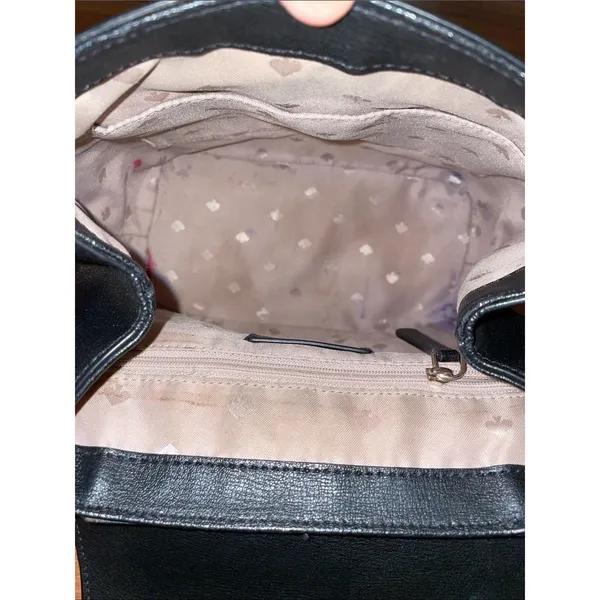 Kate Spade Adel Medium Flap Backpack Bag Black Grain Leather WKRU6412 - Image 8