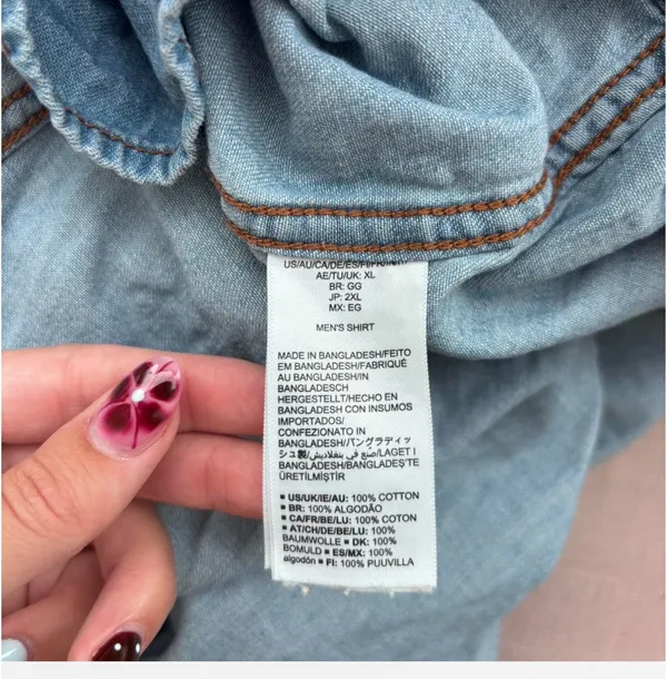 amazon denim button down  - Image 7