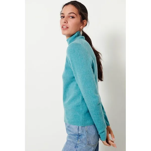 Ba&sh Fred Wool Sweater in Bleu Size S - Image 6
