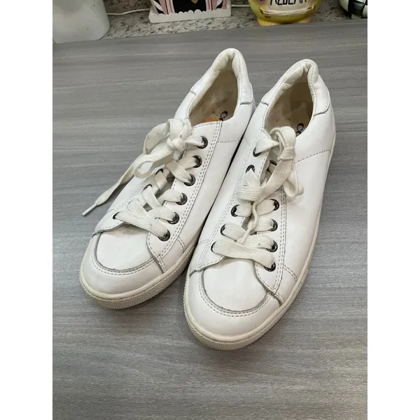 Coach Womens Porter White Leather Sneaker - Image 12