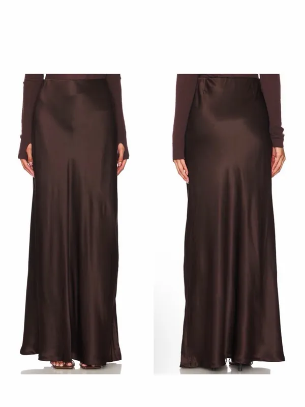 New Enza Costa Silk Full Length Skirt - Image 9