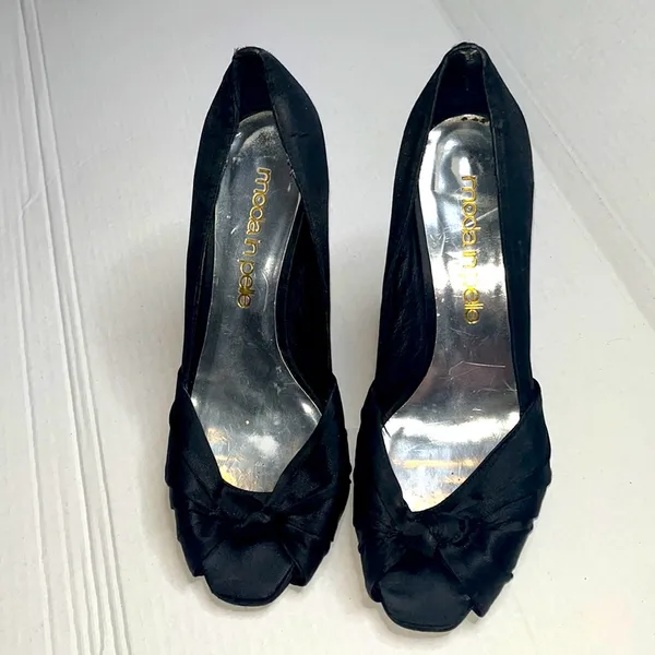 Black Wedding guest heels Size 9 - Image 2