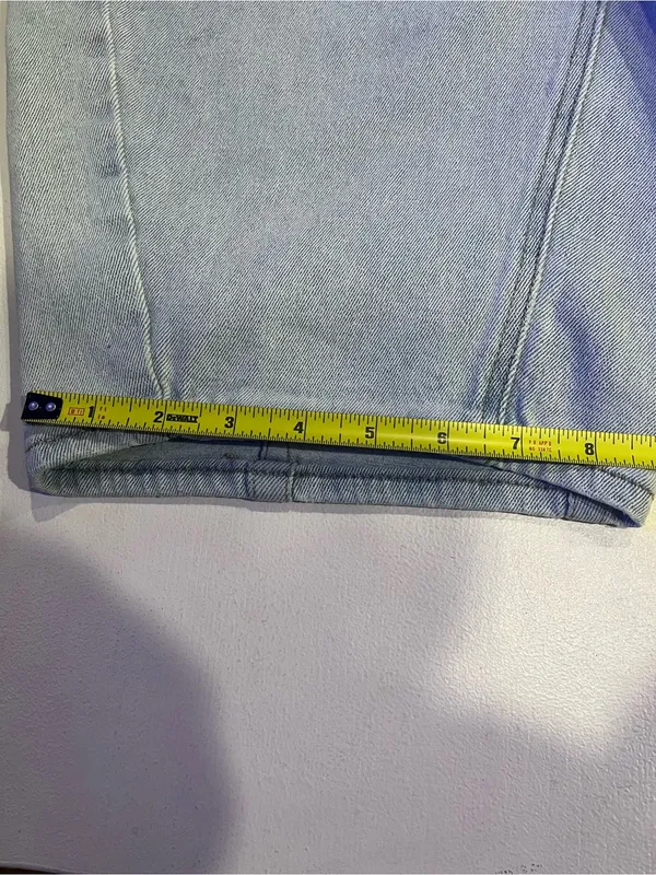 Madden Girl draw string barrel leg jeans size L - Image 10