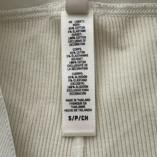 Skims Cotton Rib Boxer Bone Size Small - Image 7