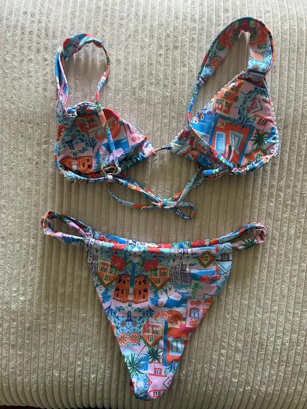Multicolor adjustable SHEIN bikini set - Image 2