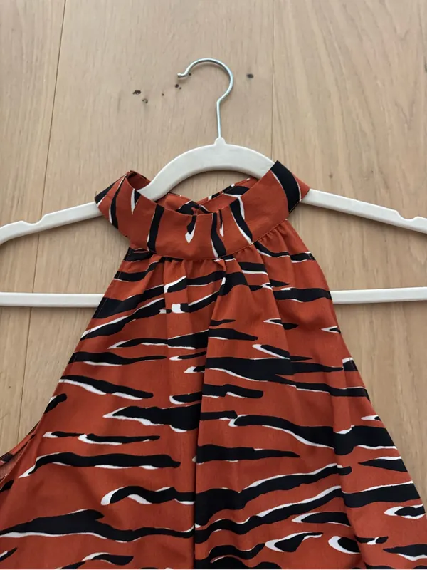 NWT Naked Zebra Rust Tiger-Print Halter Top - Image 2