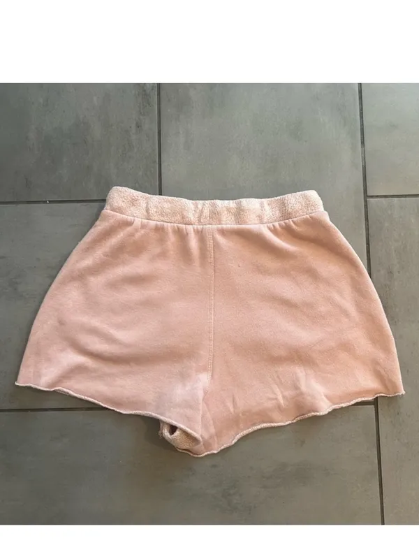 Free People Kelly Fleece-Lined Lounge Shorts | Pink - Image 3