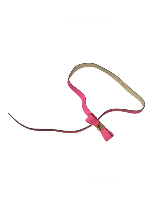 Kate Spade pink bow leather belt S - Image 3