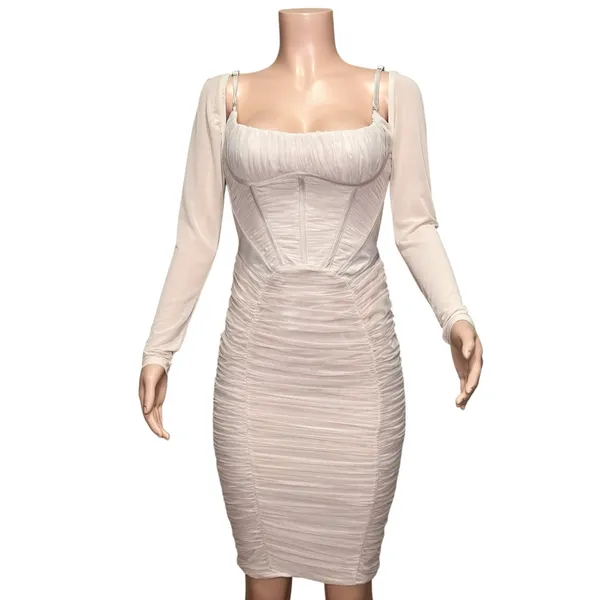 HOUSE OF CB Freyja Dress, Pale Pink, Small (Plus) - Image 5