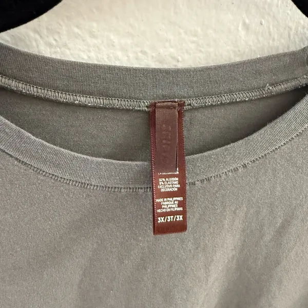 Skims Soft Cotton Tee Size 3X Lounge Loungewear Cozy Capsule Travel Layer Spring - Image 3