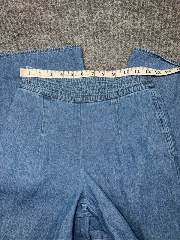 Eleven.O.One Wide-Leg High-Waist Flare Pants in Light Blue - Image 6