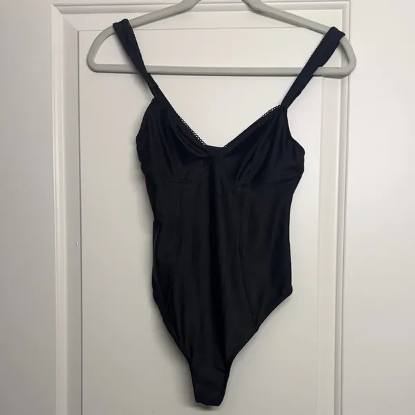 Urban Outfitters Black Corset Structured Bodysuit - Image 4