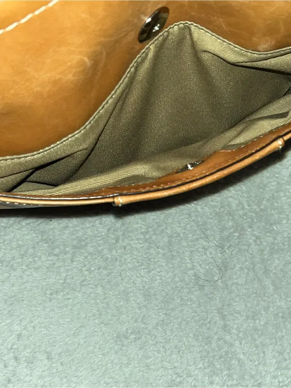 Coach Hamilton (or Hampton-style) cognac/tan leather tote bag with silver-tone - Image 13