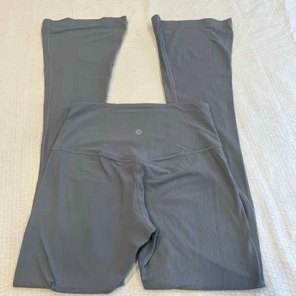 Lululemon Align High-Rise Ribbed Mini-Flare Pant *Regular Belgian Blue 6 women - Image 2