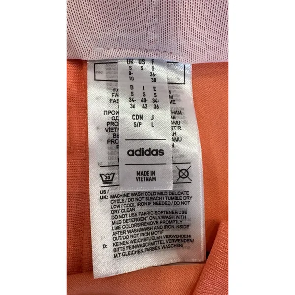 Adidas Pintuck Golf Shorts Womens Small Coral Pink NWT Stretch Pull On Pockets - Image 7