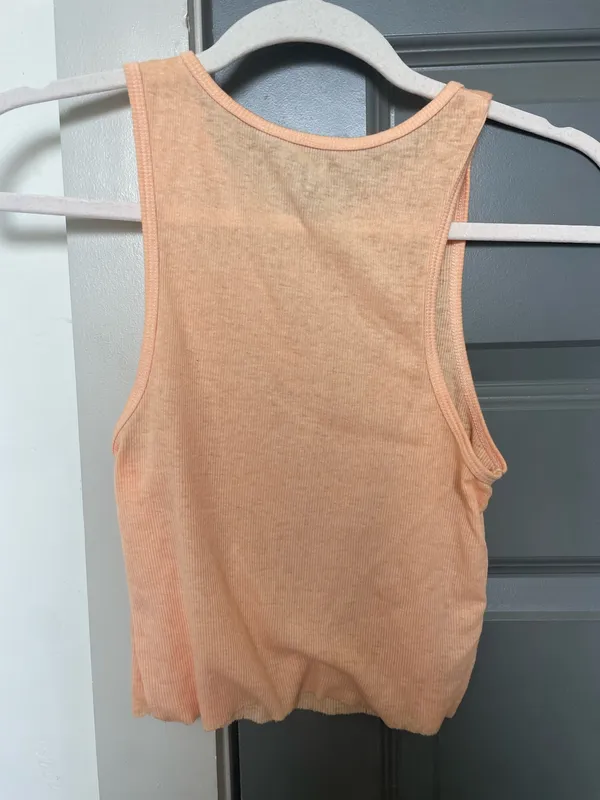 Urban Outfitters Orange Cropped Tank - Image 2