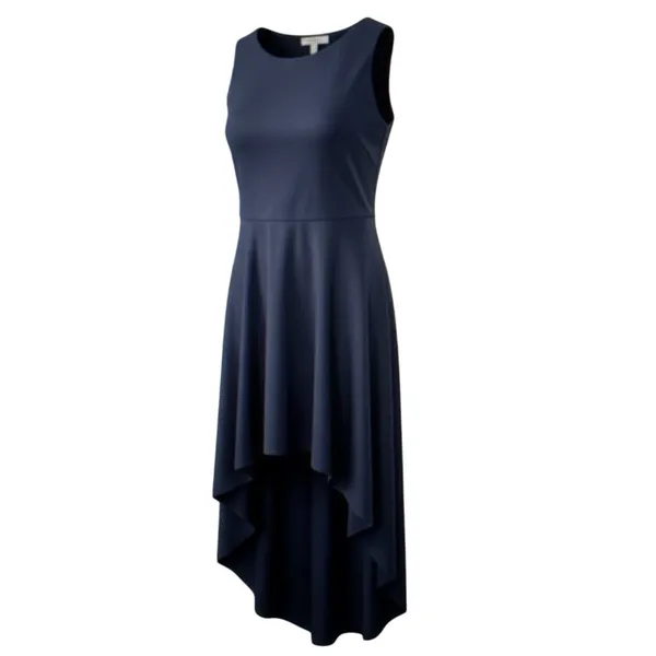 Jemma High Low Dress Womens 3X Navy Blue‎ Sleeveless Cocktail Evening Formal NWT - Image 2
