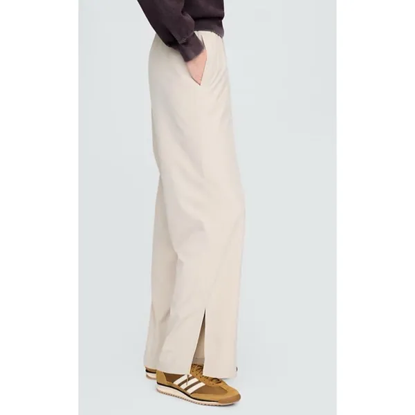 GAP GapFit Tech High Rise Split-Hem Pants Size Large Tan MSRP $69 NWT Comfort‎ - Image 2