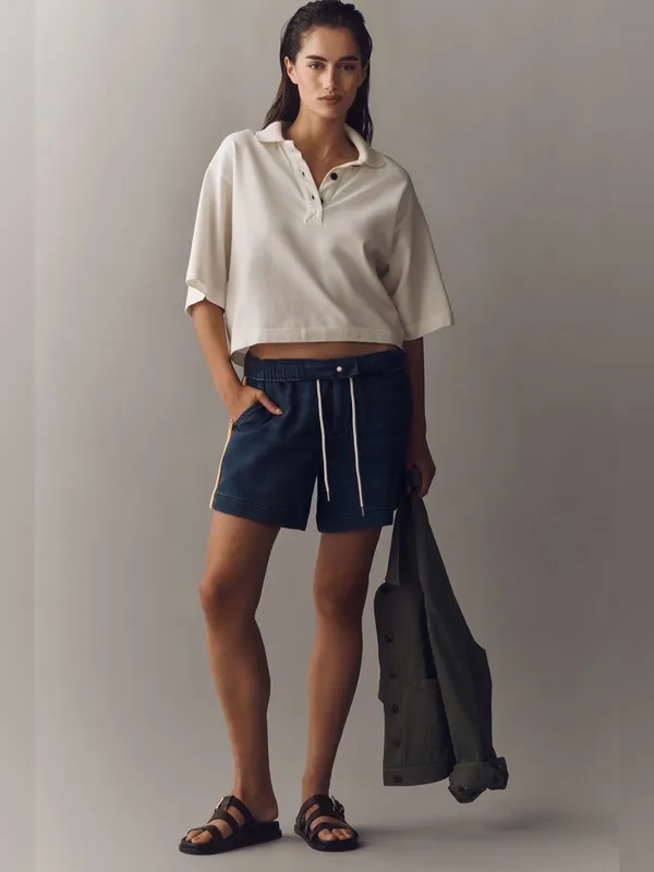 Anthropologie‎ Pilcro Cotton Blend Pull-On Shorts Size XXSP - Image 2